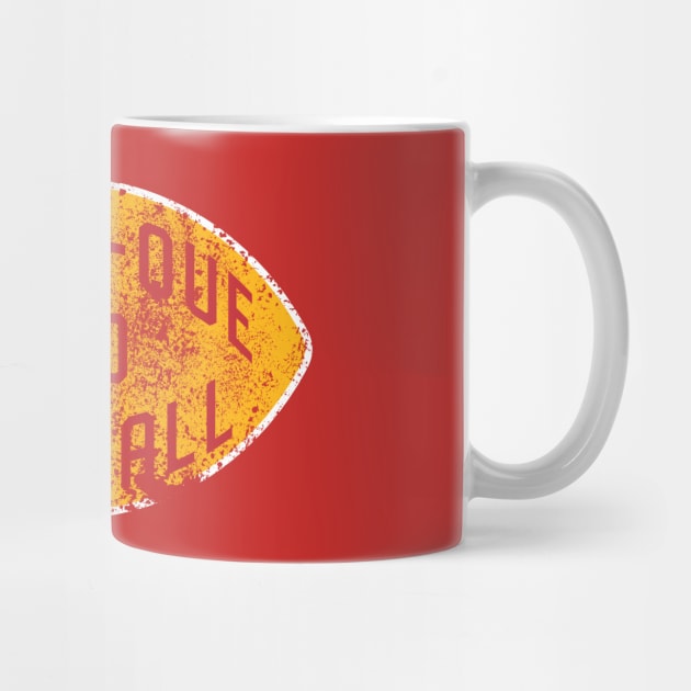 Bar-b-que and Football - Red & Gold by Samson_Co